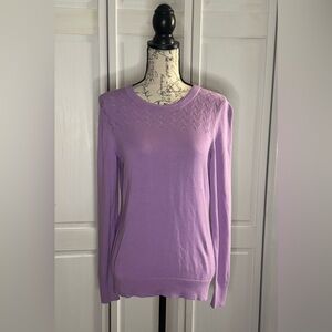 Banana Republic Lavender Crew Neck Sweater
